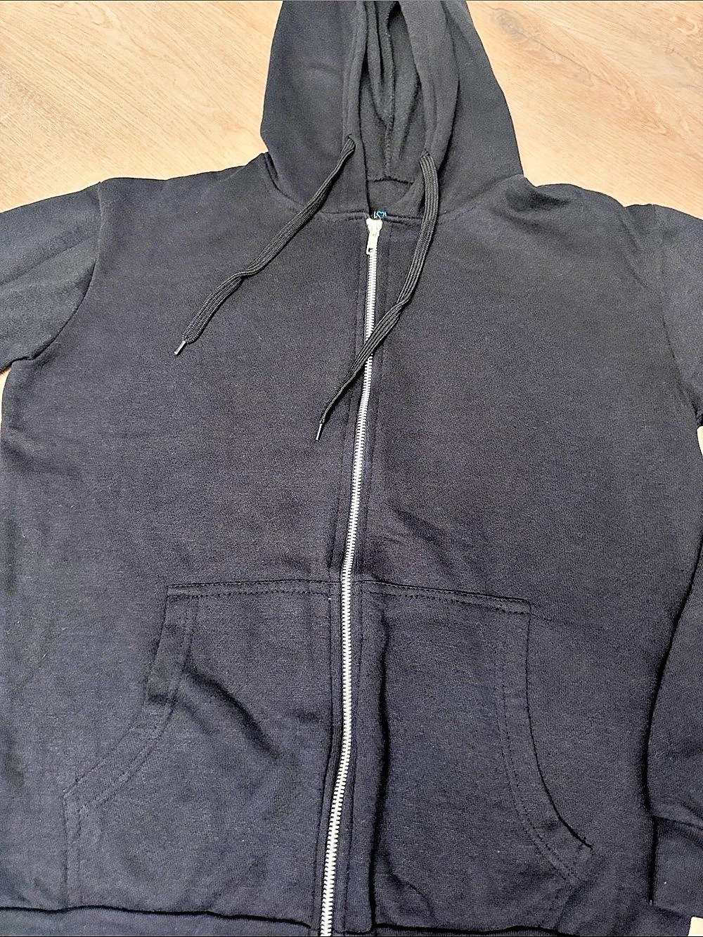 LOVE MOOD Black Zip Hoodie